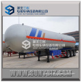 Made in China three axles propylene semi trailer 57000LT 57KL 57M3 LPG tank trailer